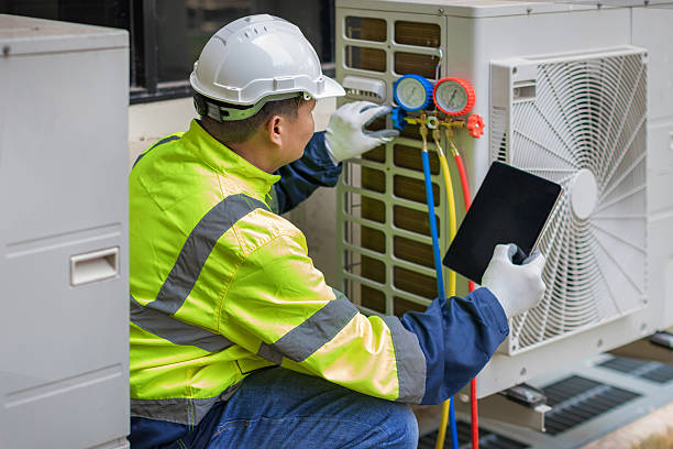 Professional Hvac Maintenance technician working in Braintree, MA